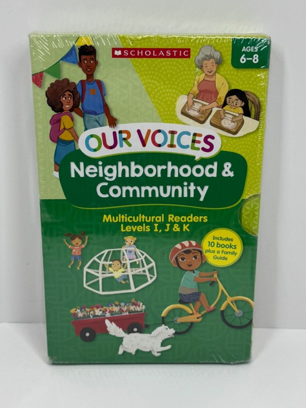 Our Voices Multicultural Readers Levels I J & K Ages 6-8 Includes 10 Books & Fam